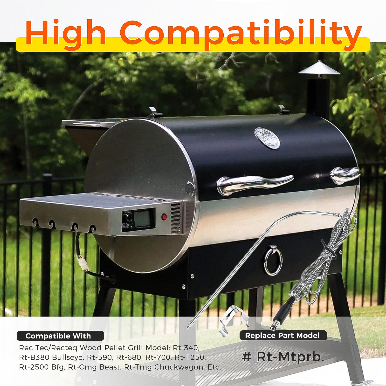 MOOTVGOO Recteq compatible probe for RT340 and RT590 models