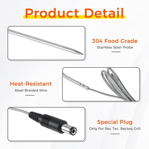 MOOTVGOO stainless steel meat probe for durable grilling