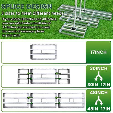 MOPAI lawn leveling rake suited for yards, gardens, and paths.