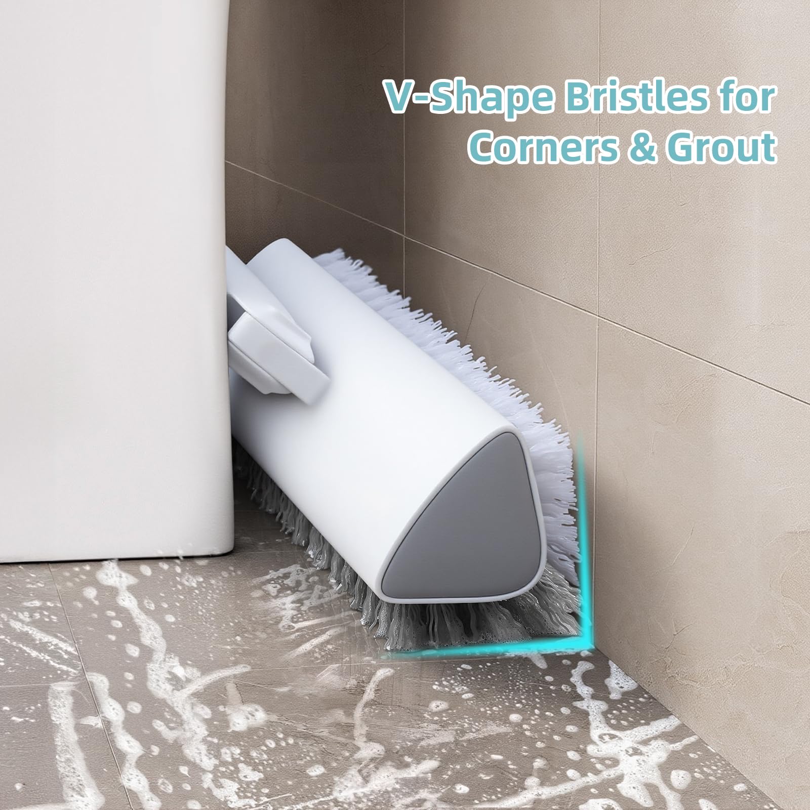 MOPALL 180° pivot head reaches under furniture for hidden grime