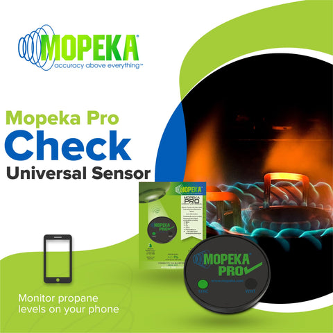Mopeka Pro Check app dashboard displays tank levels in real time