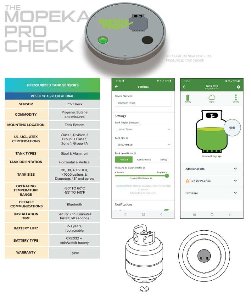 Mopeka Pro Check firmware updates keep the gauge current.