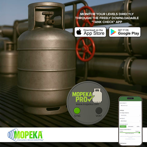 Mopeka Pro Check long-life battery supports extended outdoor monitoring.