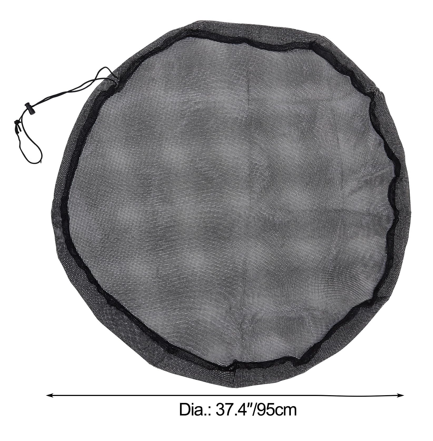MOPHOEXII rain barrel net with drawstring secures coverage against wind
