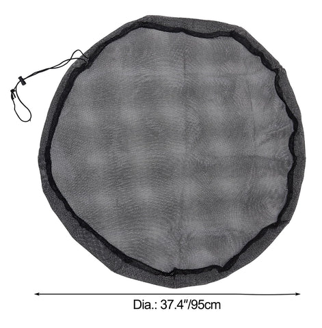 MOPHOEXII rain barrel net with drawstring secures coverage against wind