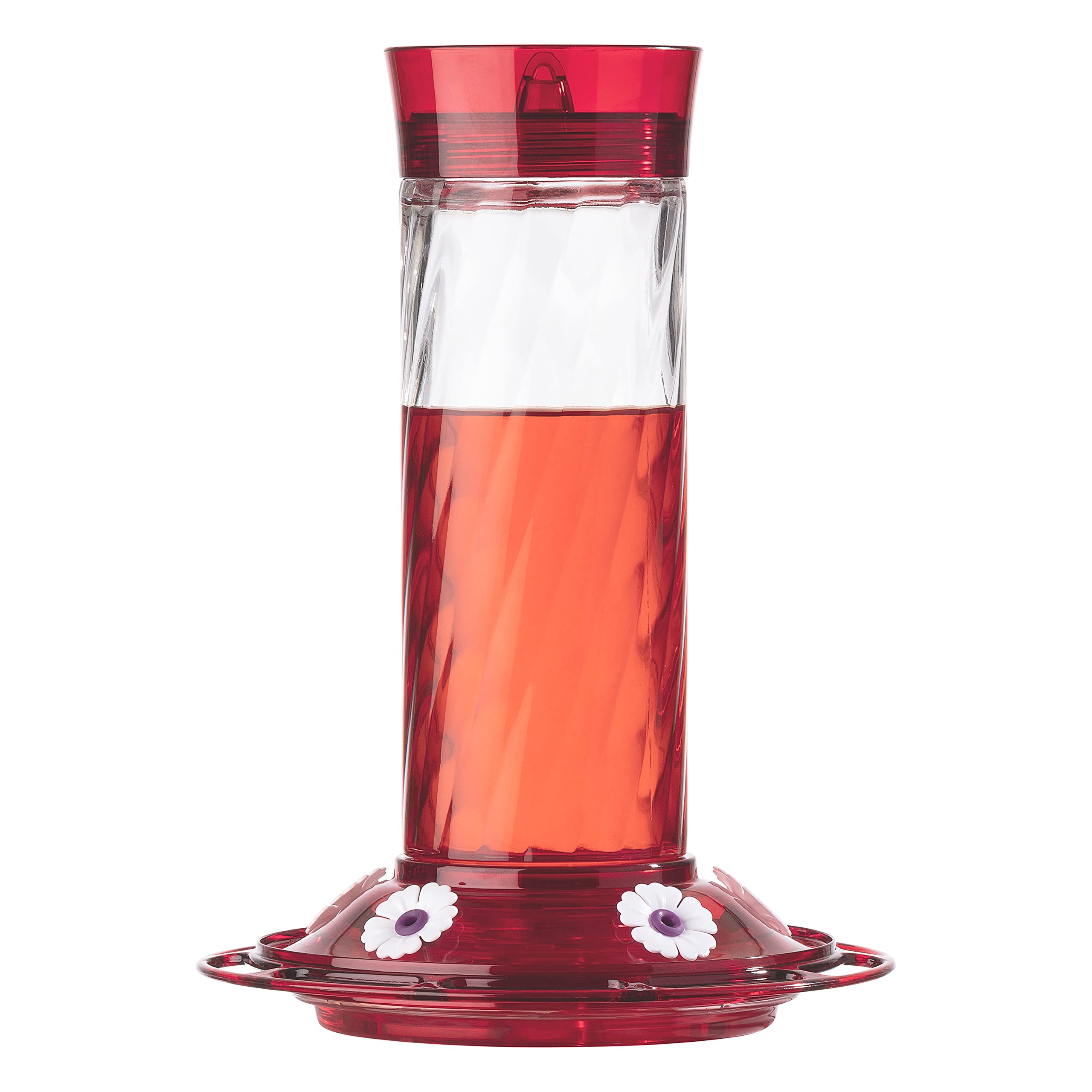 More Birds Diamond red top and basin invite multiple hummingbirds to feed.