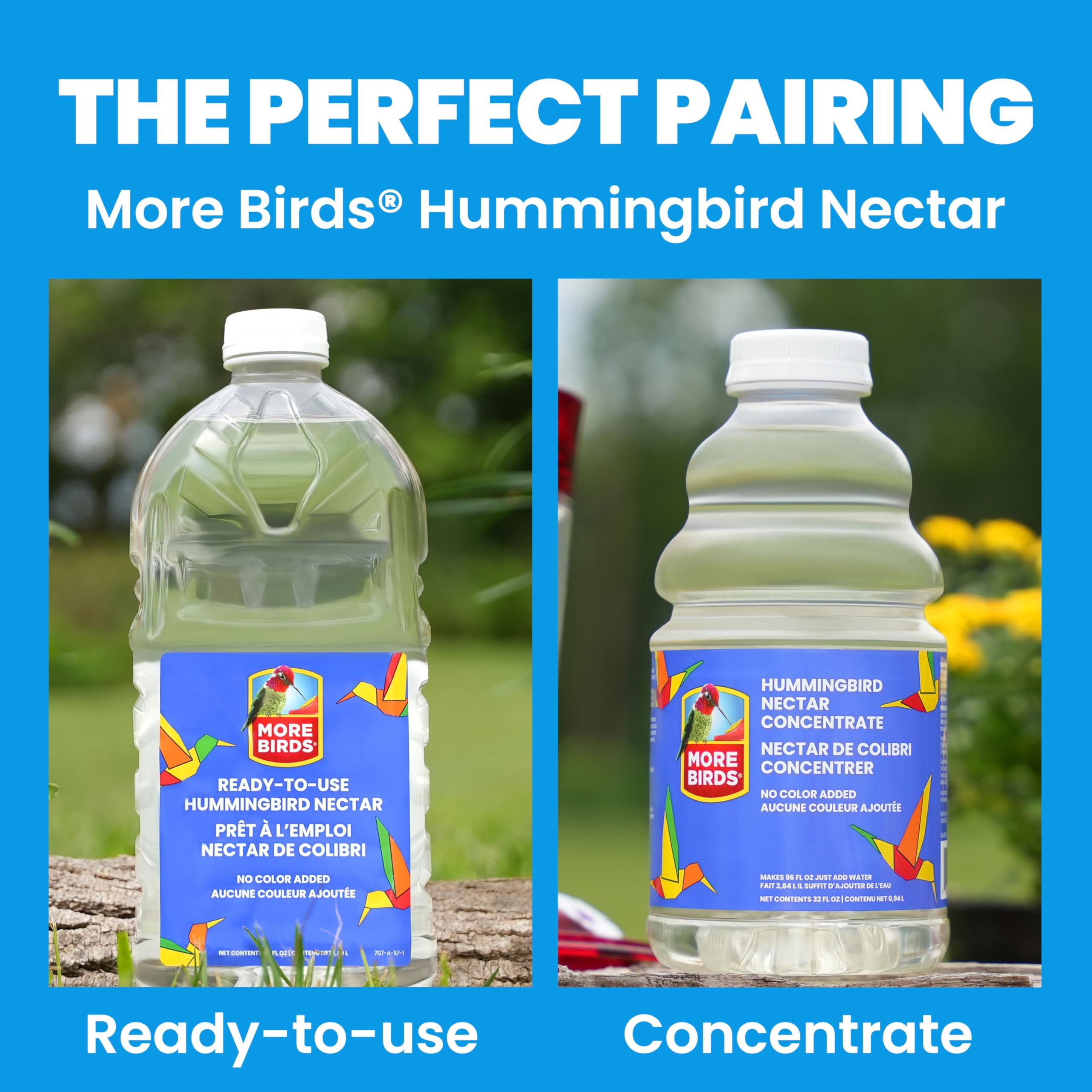 Outdoor-friendly glass bottle adds a stylish touch to patios