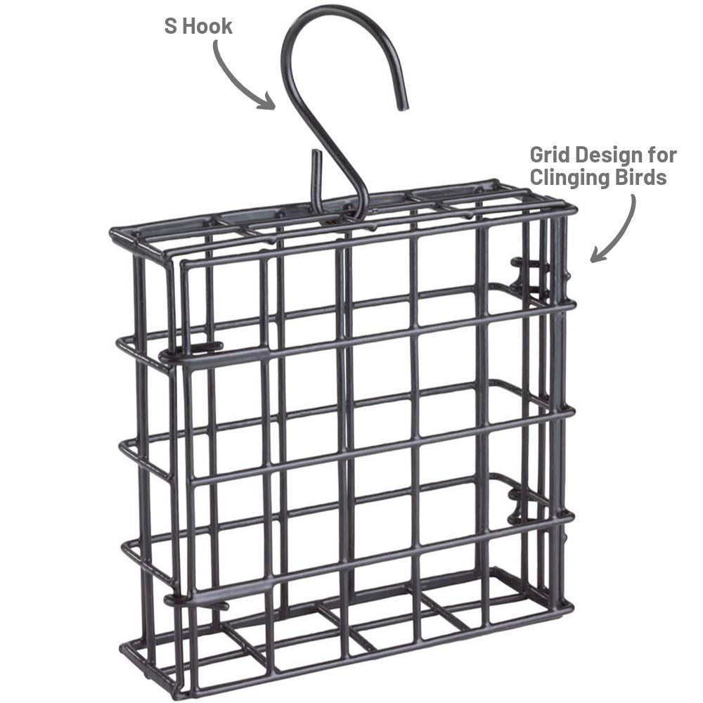 More Birds weather-resistant steel construction with a black powder-coated finish