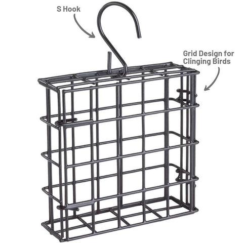 More Birds weather-resistant steel construction with a black powder-coated finish