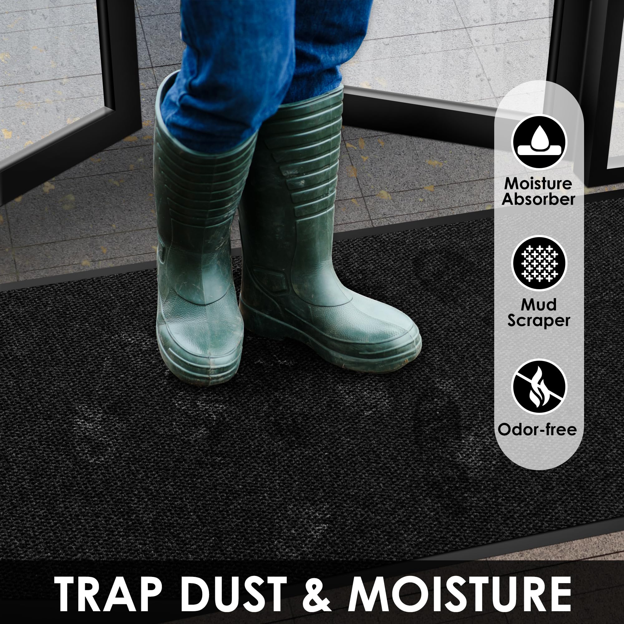 Morefany easy-clean design lets you sweep or hose it off.