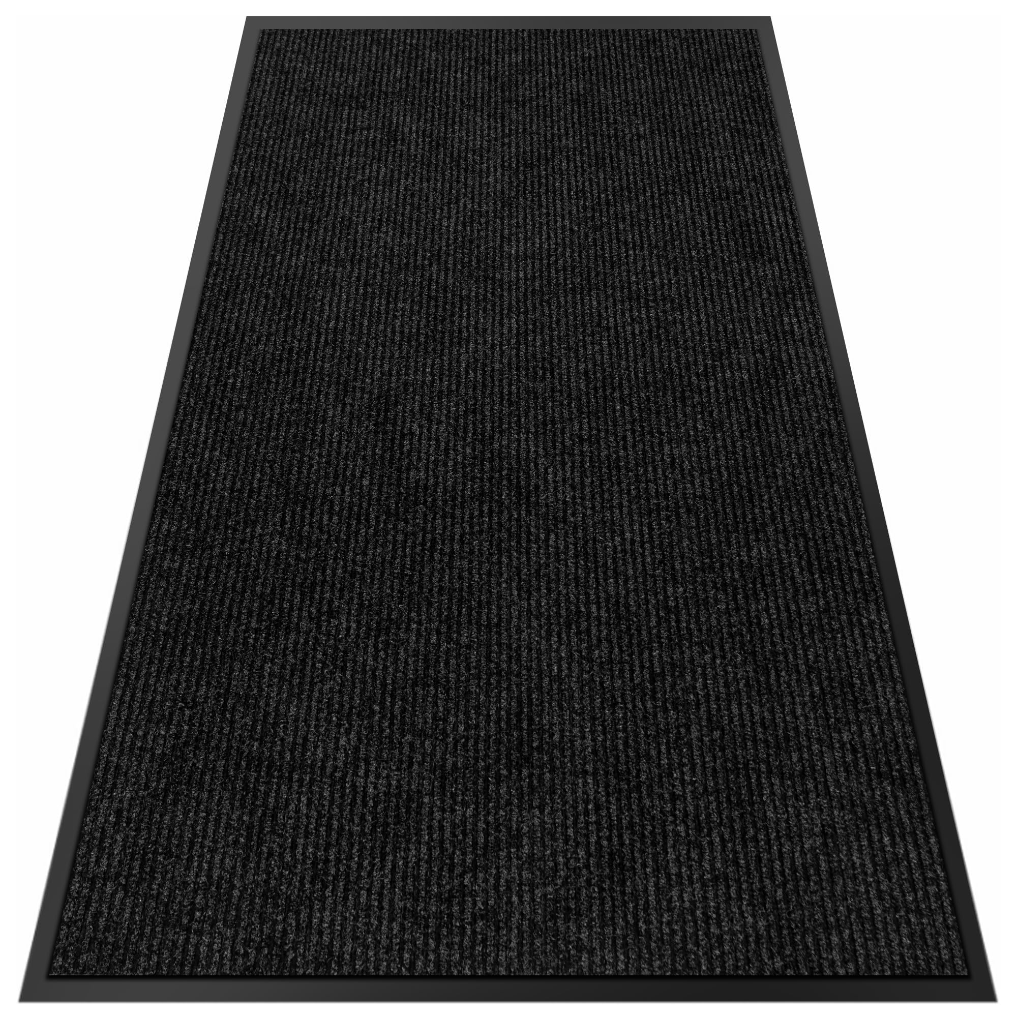 Morefany outdoor indoor mat low-profile design fits under doors.