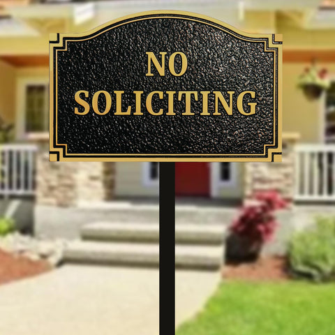 Morgtta yard sign stake assembly ensures sturdy outdoor installation.
