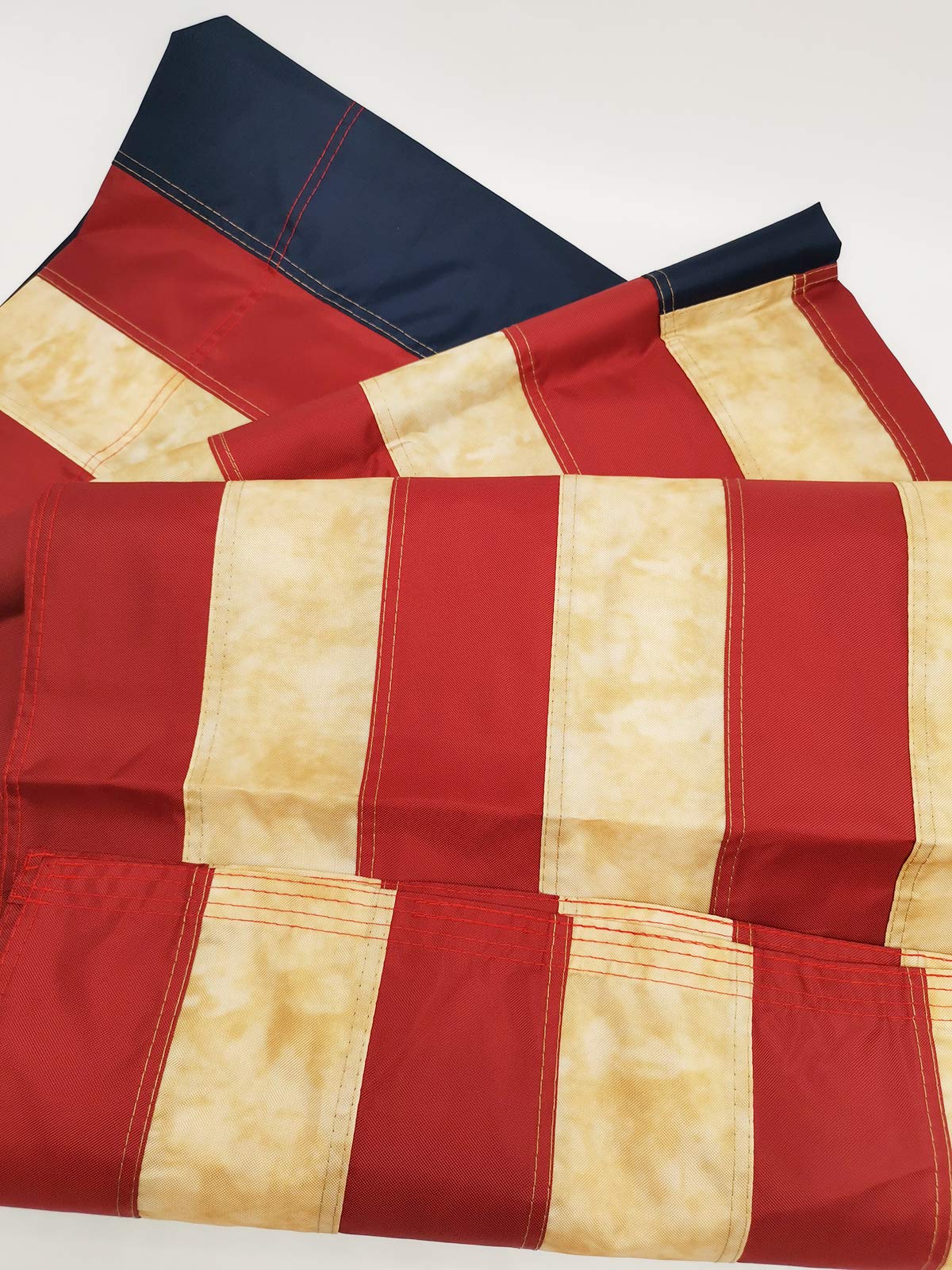 Morigins flag with two grommets enables secure mounting on walls or poles