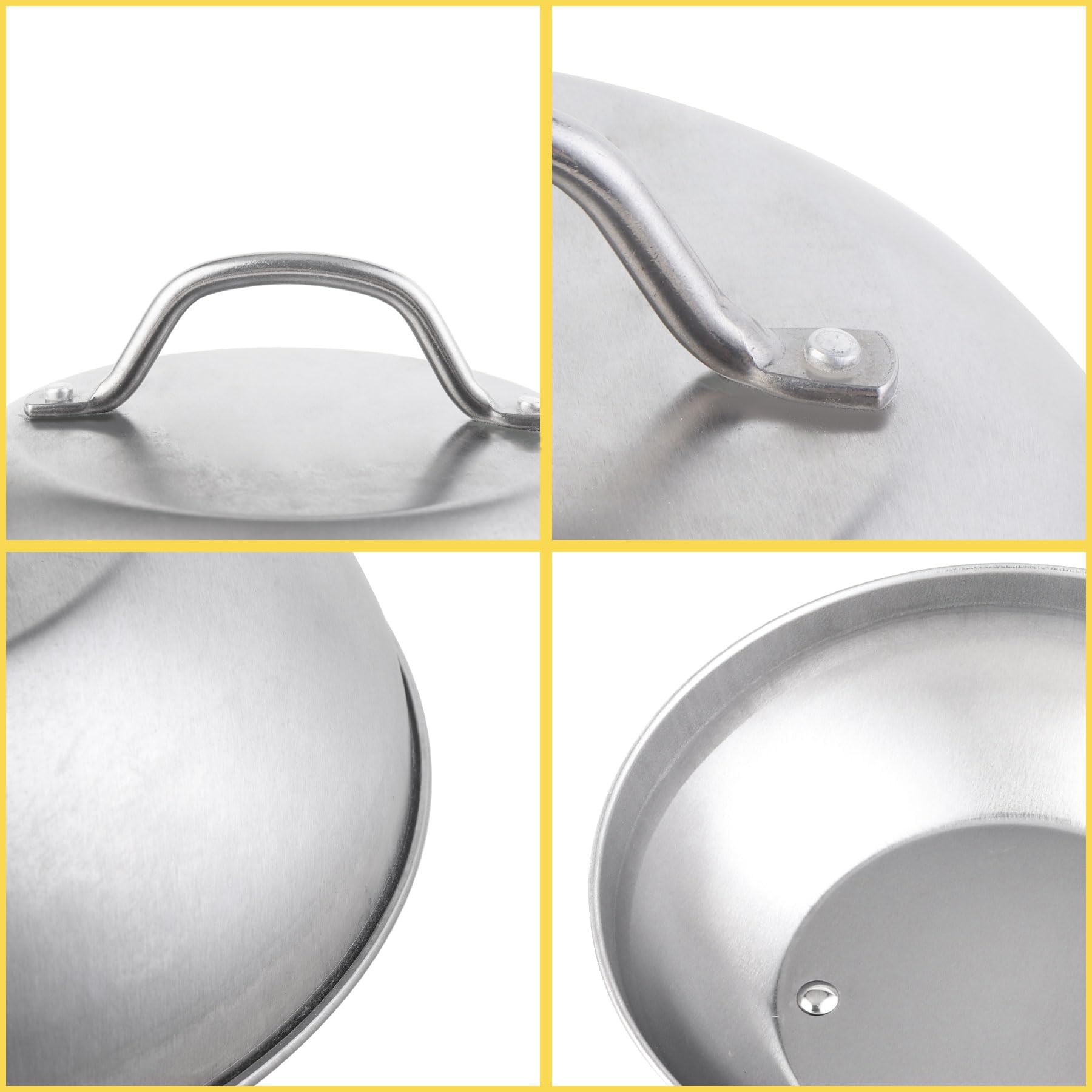 Morikavo heat-retaining dome protects against splatter while cooking vegetables or steaks.