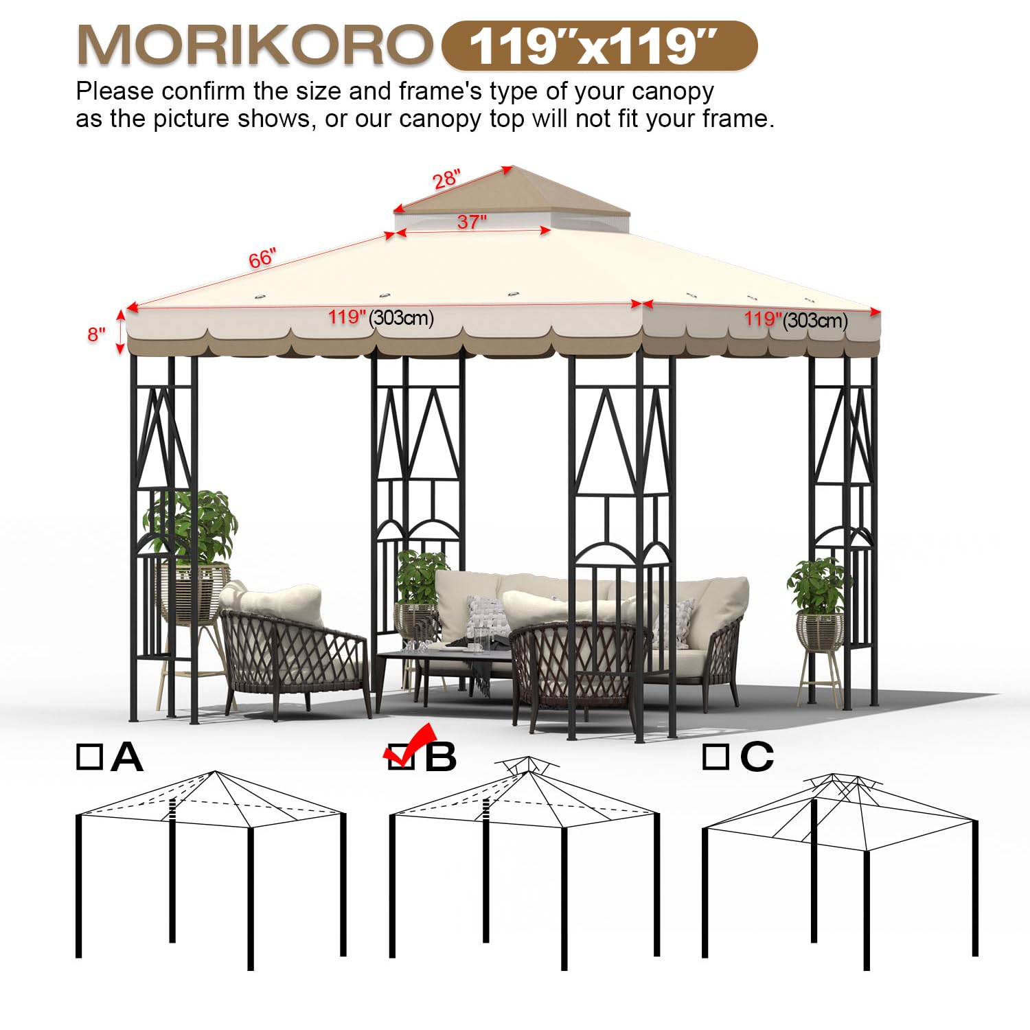 Morikoro double-tier roof design promotes airflow while shielding from sun and rain.