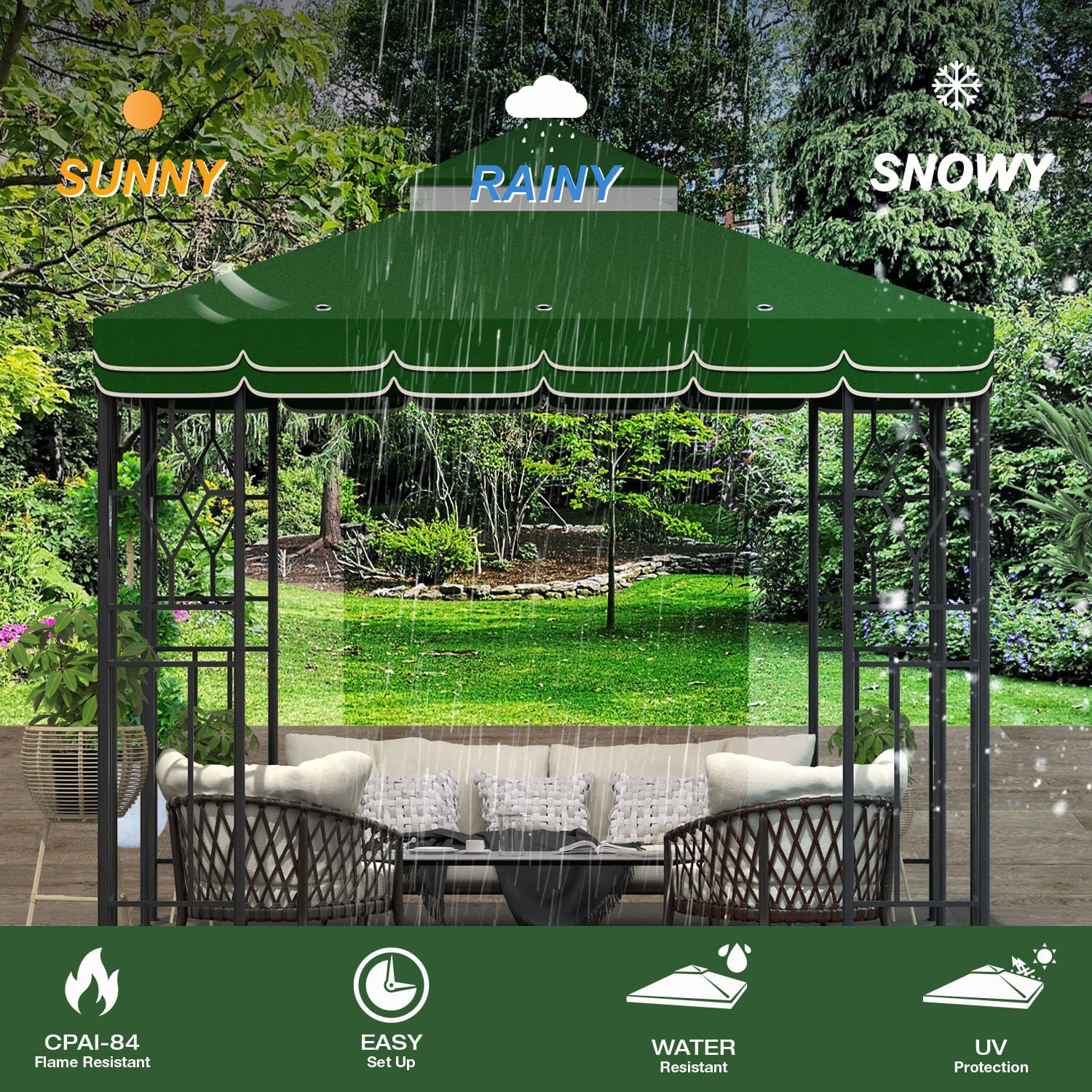 Morikoro vented double-tier roof with mesh enables better airflow