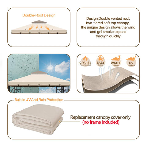 Morikoro vented top with mosquito net for breathable outdoor gatherings.