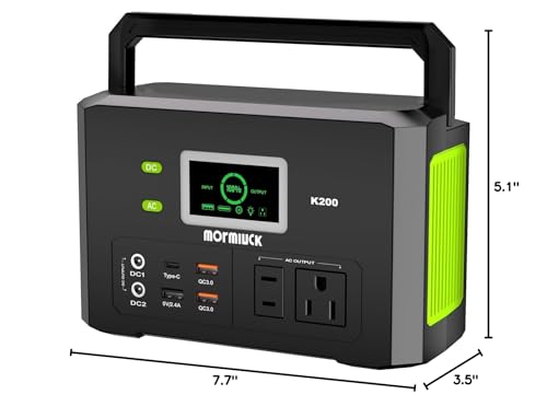 Mormluck portable power station includes user manual and car charger for quick setup.