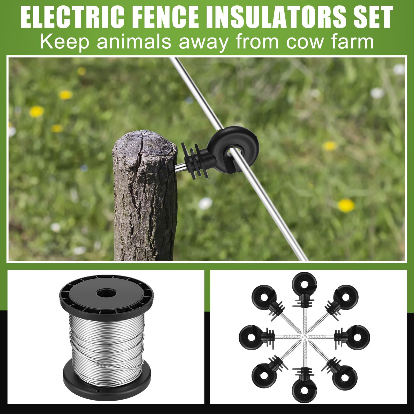 MorningRo 250ft aluminum wire designed for durable fencing and conductivity