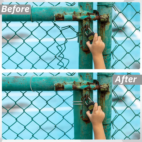 MorningRo six-and-a-half-inch fence tie aligned with a rail.