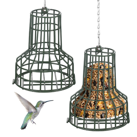 MorningRo bird seed bell 2-pack invites a variety of wild birds to your yard