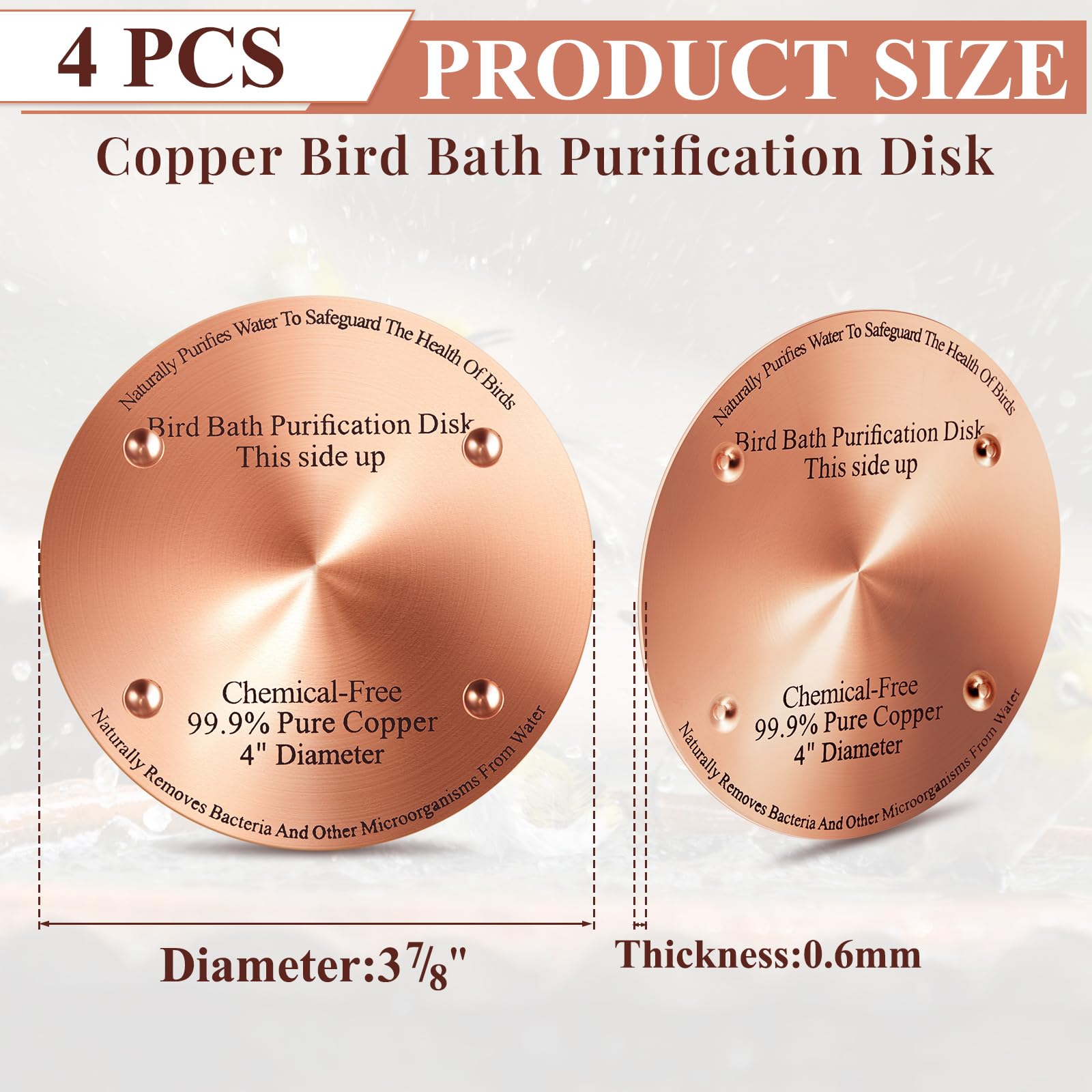 MorningRo copper disk 0.6mm thick, durable and reliable for purification.