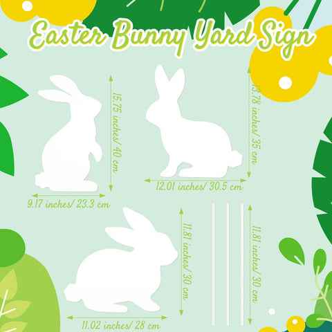 MorningRo Easter rabbit yard sign 35cm offering a welcoming garden focal point
