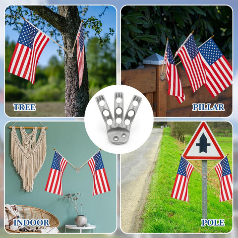 MorningRo holiday-ready display bracket suitable for Flag Day and Veterans Day.
