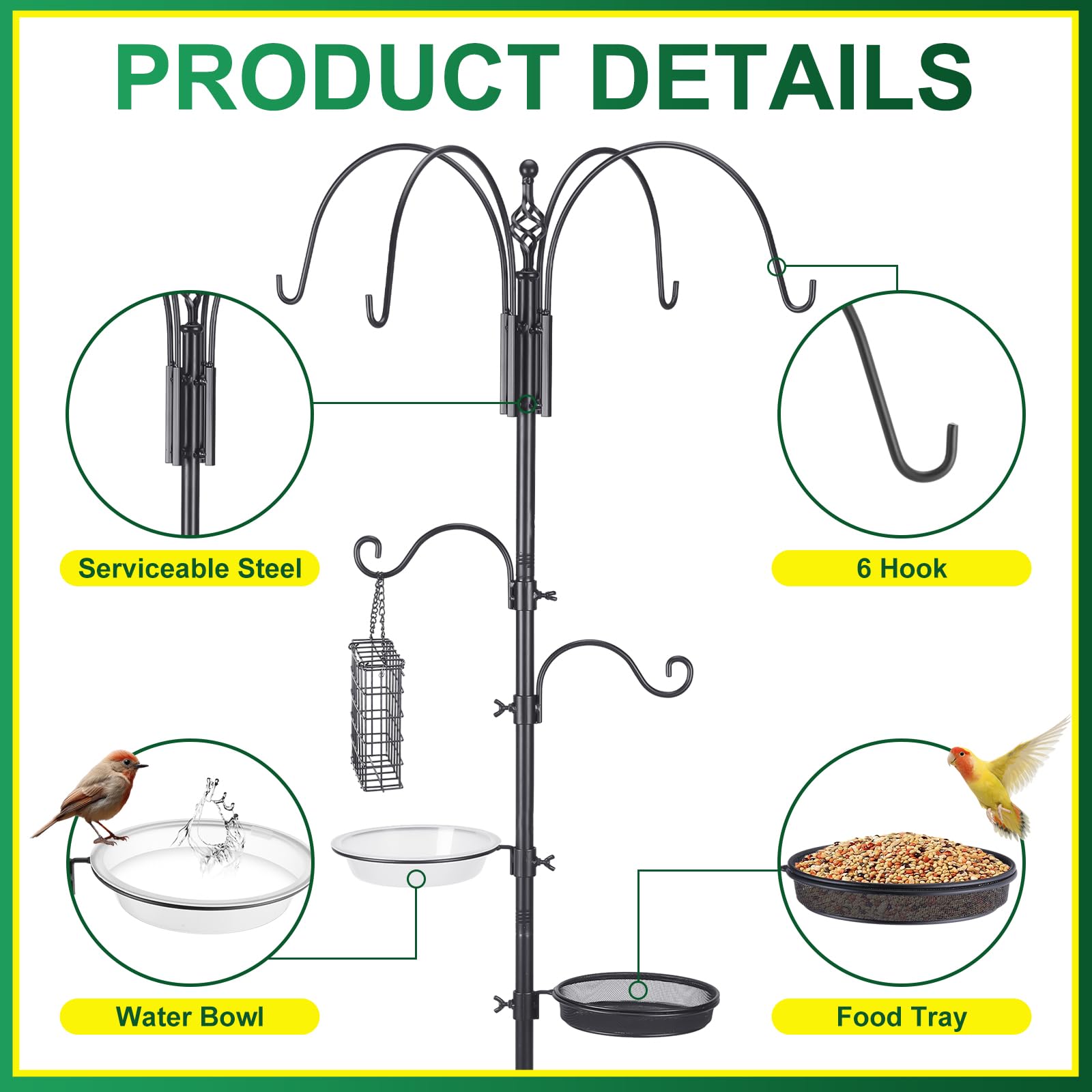 MorningRo height adjustable from 34 to 55 inches fits different spaces
