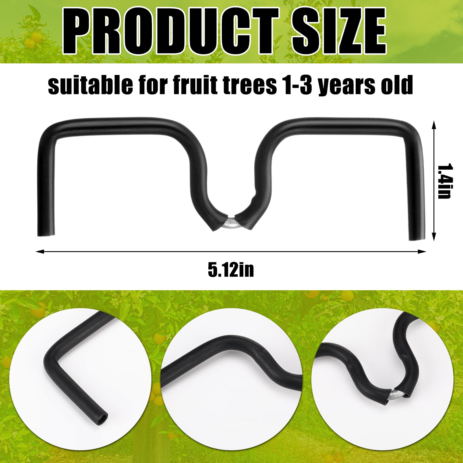 MorningRo plastic hose-wrapped spreader protecting saplings during training