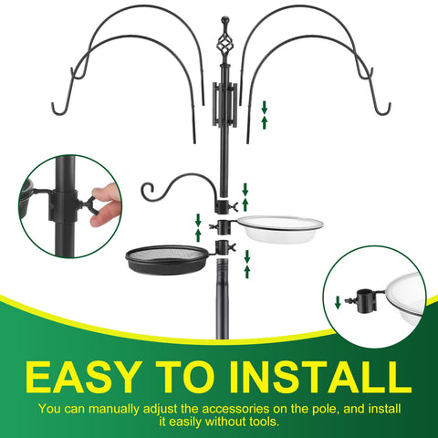MorningRo removable water bowl and food tray allow quick refills and cleaning