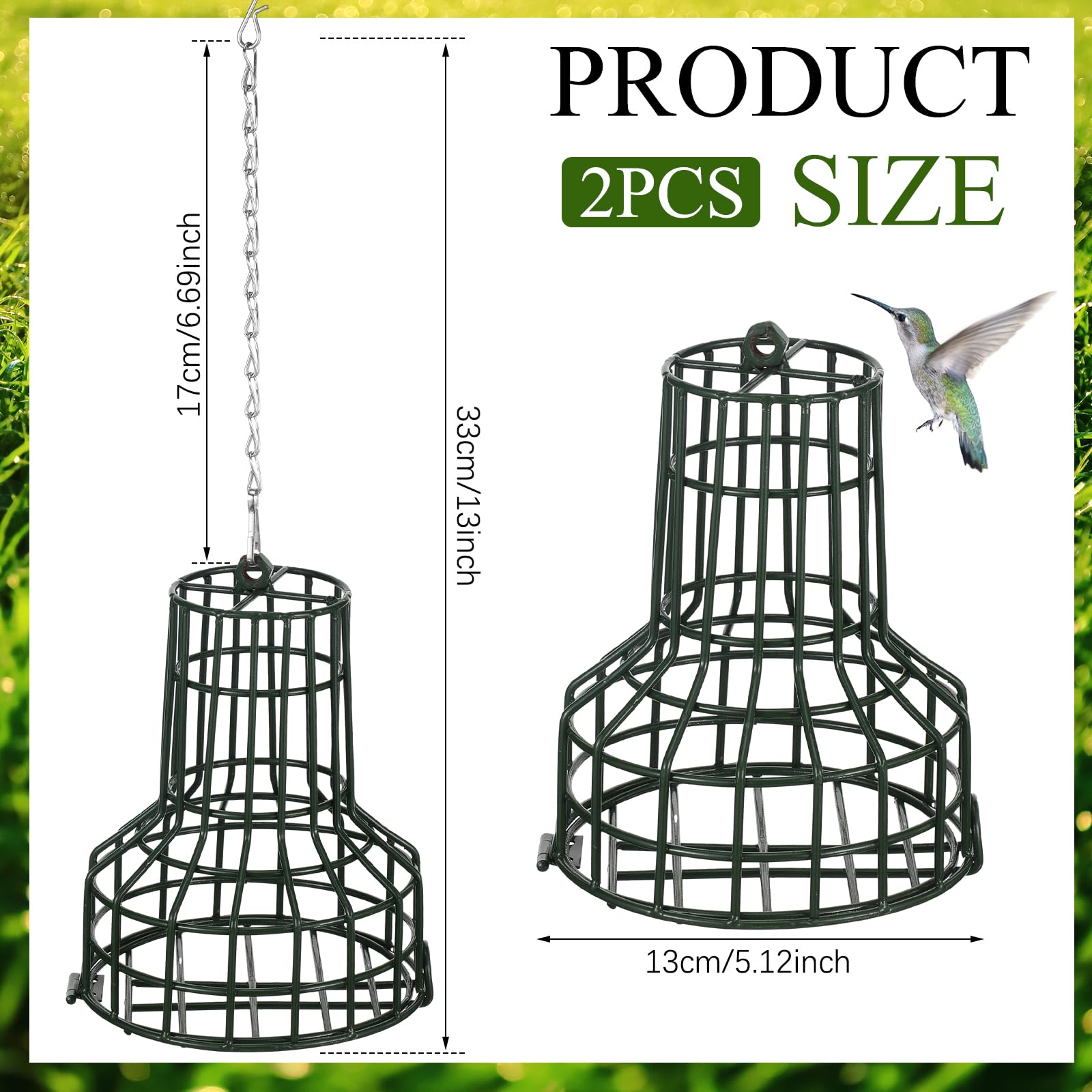 MorningRo seed bell on outdoor hanger showcases easy positioning for feeding