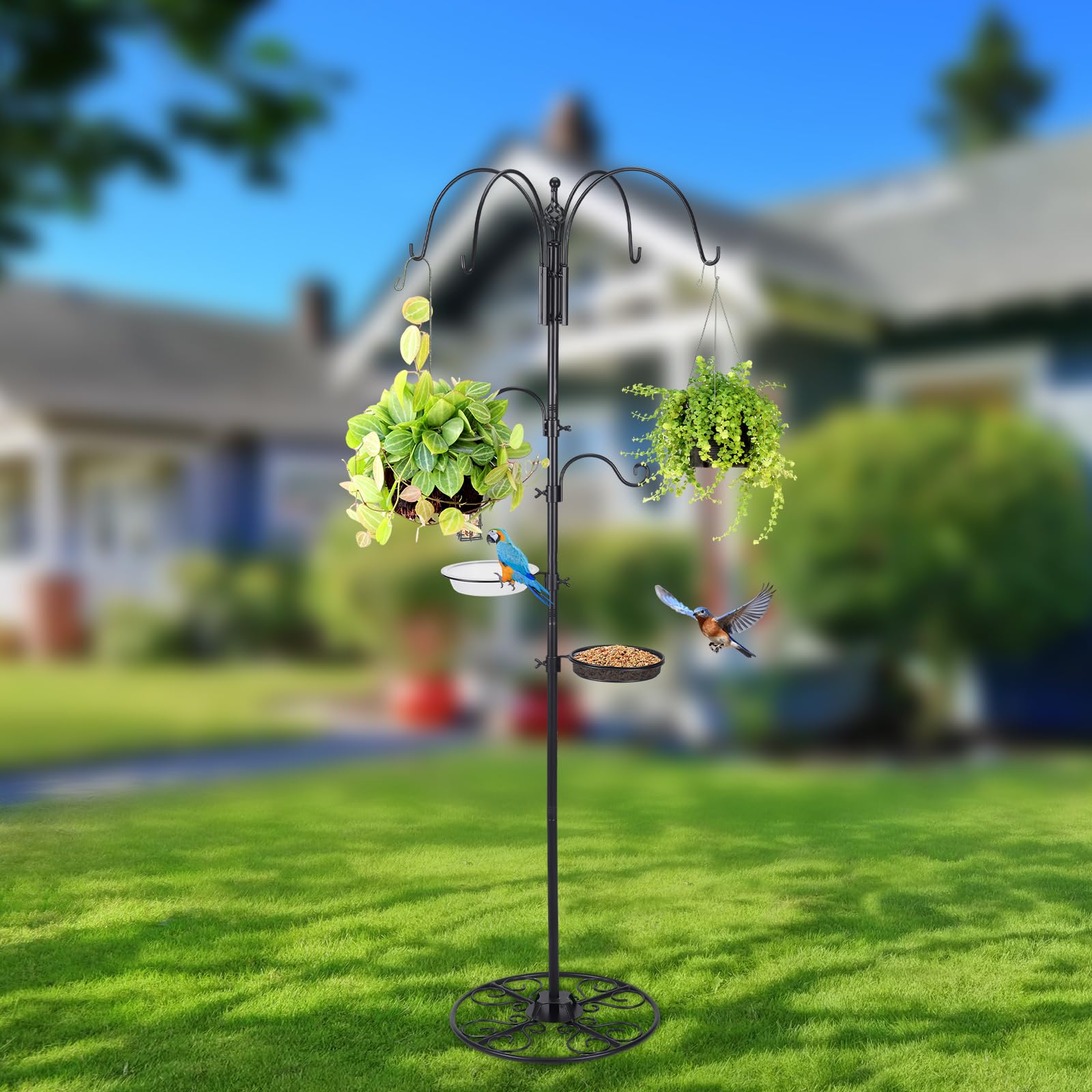 MorningRo six-hook base demonstrates sturdy round base for stable outdoor use