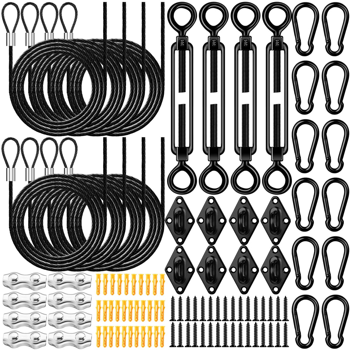 MorningRo steel cables for shade sails provide secure tension and longevity