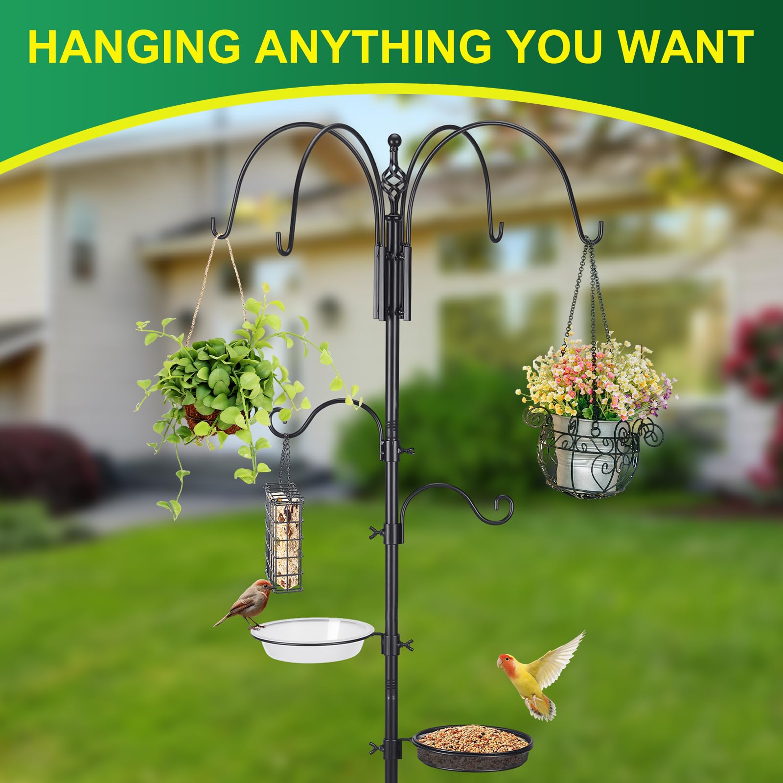 MorningRo wind chime hangs from the hook for decorative outdoor setup
