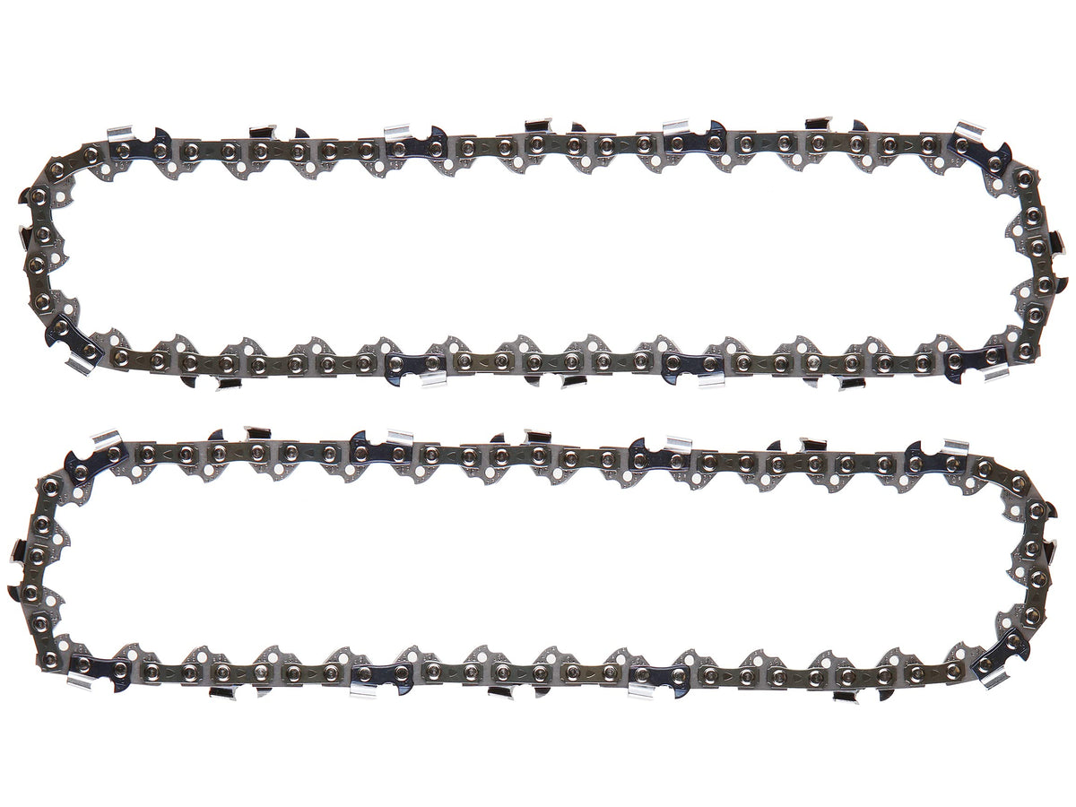 Morocca 2-pack chainsaw chain for Portland 9.5 inch models, ready for efficient cutting.