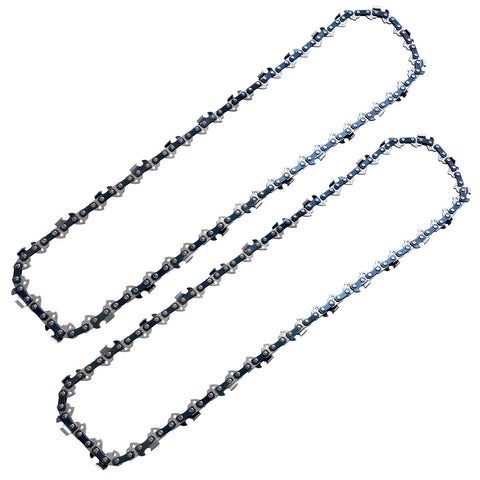 Morocca 2pc 14inch replacement chain with 52 links for reliable cutting