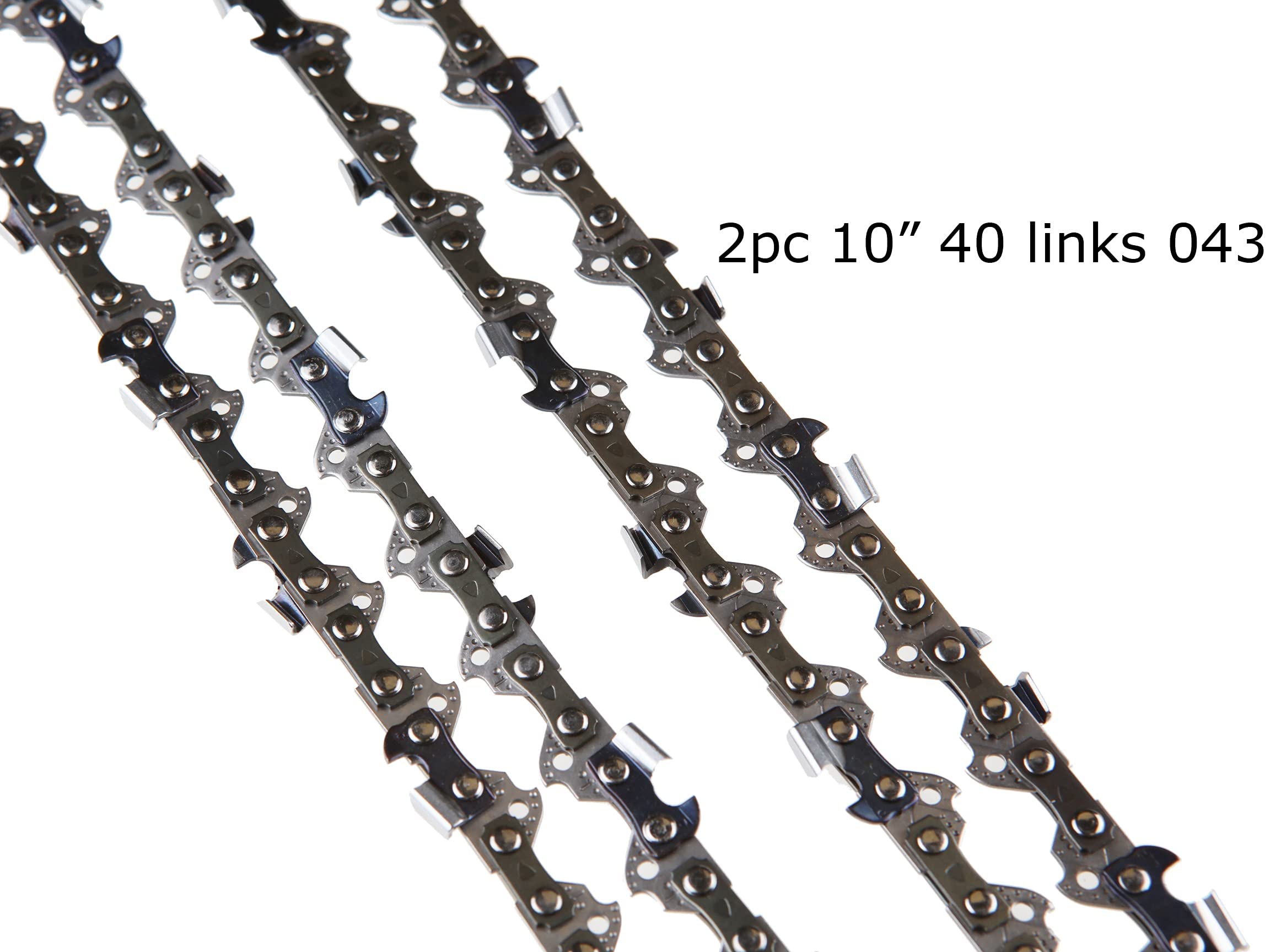 Morocca 3pc 10-inch replacement chain for LCS1020B POWER SHARE improves cutting efficiency.