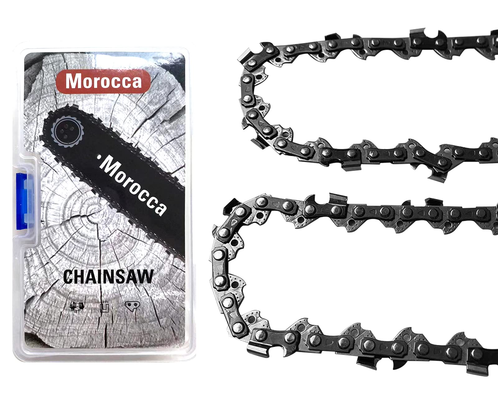 Morocca replacement chain close-up for Kobalt KCS4040-06 compatibility