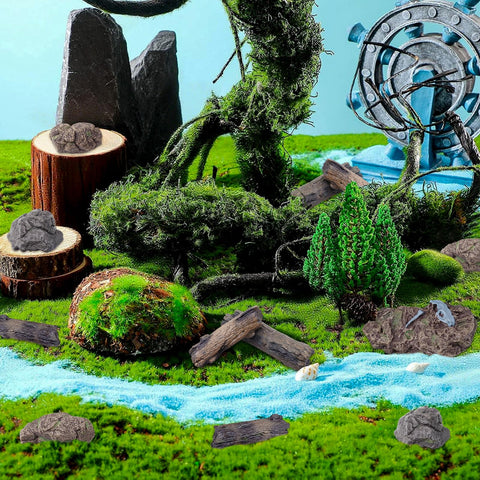 Morofme fake stone statue for dioramas and mini landscapes