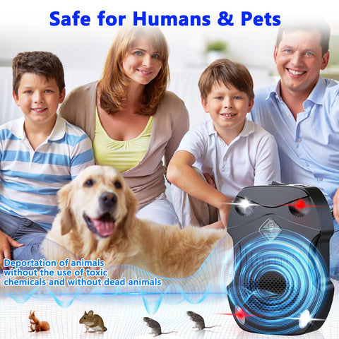 Morole indoor-outdoor rodent repeller for garages, kitchens, and storage