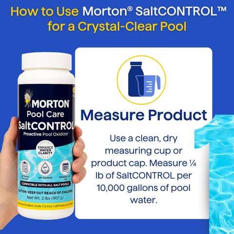 Morton SaltCONTROL scale-prevention close-up highlighting reduced mineral buildup on surfaces.
