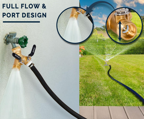 Morvat lead-free brass construction ensures durable, leak-proof garden connections