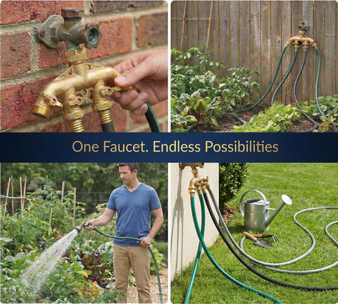 Morvat setup pack showing US standard 3/4 inch hose connection.