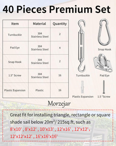 Morzejar turnbuckle 5inch extending tension for wall mounting