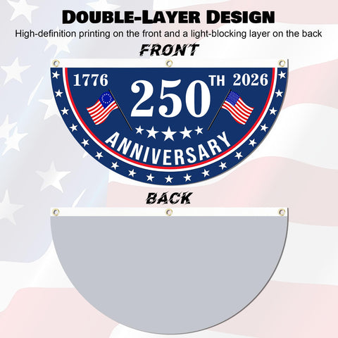 MOSADO flag brass grommets at both ends enable easy porch hanging.