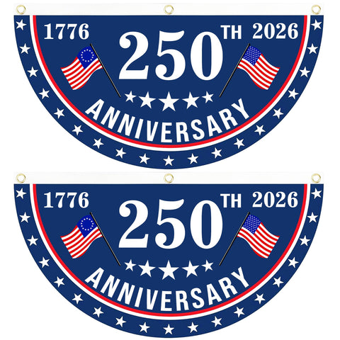 MOSADO USA Anniversary Flag front view, 1.5x3ft display, for vibrant outdoor use.