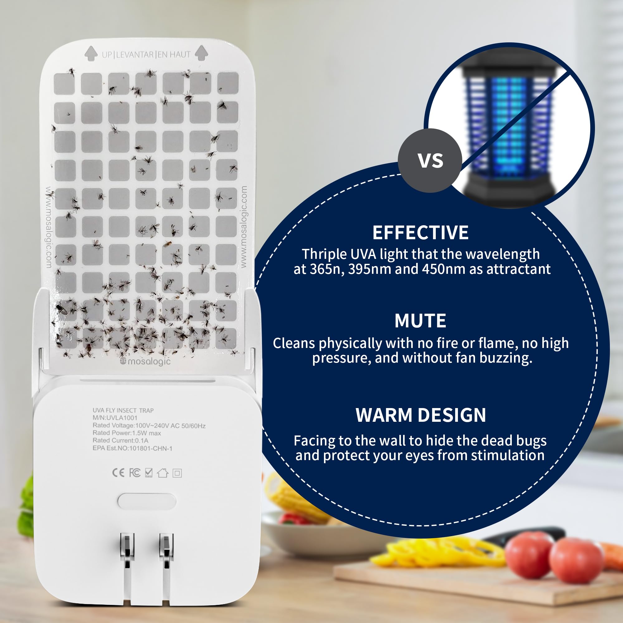 Mosalogic Fly Trap two-pack for whole-room coverage