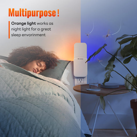 Mosalogic night-light soft orange function for gentle ambiance.
