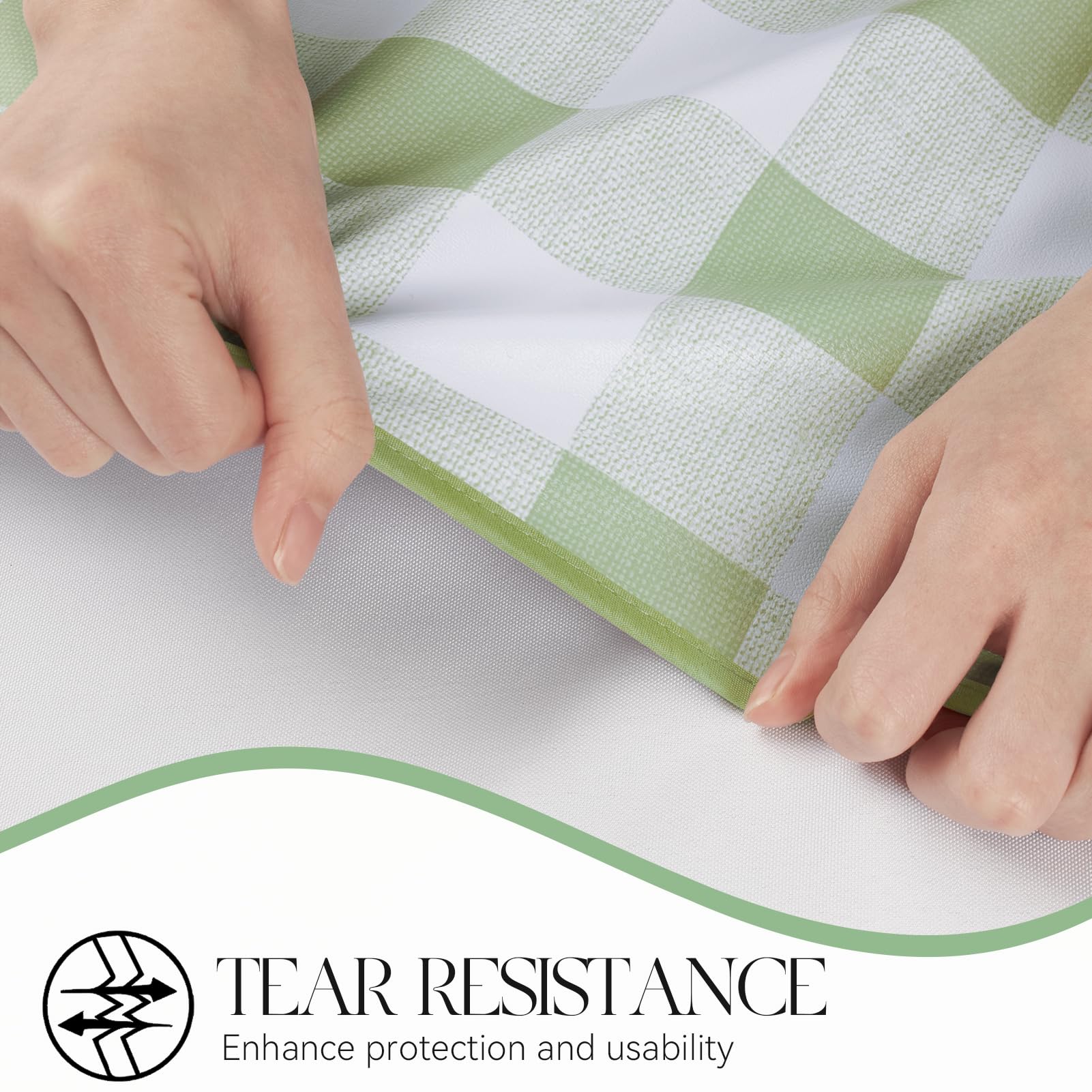MOSAYT rectangle tablecloth is perfect for picnics and camping.
